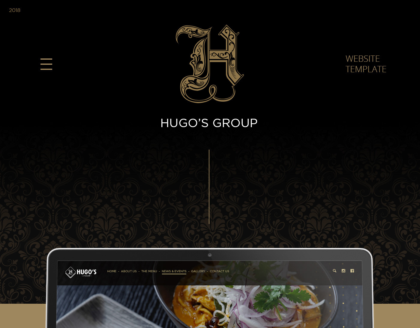 Client restaurant website template